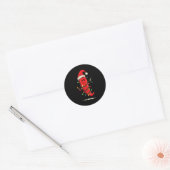 Funny Chili Pepper Christmas Graphics Lights Lover Ronde Sticker (Envelop)
