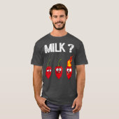 Funny Chili Pepper Hot Habanero Sauce Milk T-shirt (Voorkant volledig)