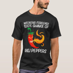 Funny Chili Pepper voor mannen Rode Spicy Flaming T-shirt