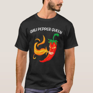 Funny Chili Pepper voor vrouwen: Roodspiraal gevec T-shirt