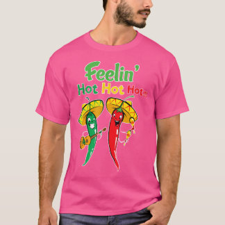 Funny Chili Shirt-gevoel Hot Hot Hot Chili Pep T-shirt