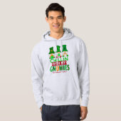 Funny Chillin met Gnomies St Patricks Day Hoodie (Voorkant volledig)