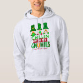 Funny Chillin met Gnomies St Patricks Day Hoodie (Voorkant)