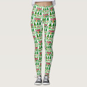Funny Chillin met Gnomies St Patricks Day Leggings (Voorkant)