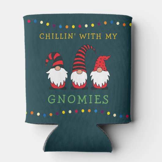 Funny Chillin' met mijn Gnomen-kerstgeweer | Blikjeskoeler (Achterkant)