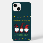 Funny Chillin' met mijn Gnomen-kerstgeweer | Case-Mate iPhone Case (Achterkant)
