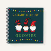 Funny Chillin' met mijn Gnomen-kerstgeweer | Notitieboek (Voorkant)