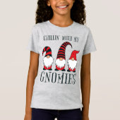 Funny Chillin' met mijn Gnomen-kerstgeweer | T-shirt (Voorkant)