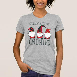 Funny Chillin' met mijn Gnomen-kerstgeweer   T-shirt