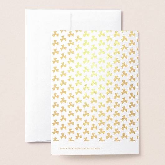 Funny Chillin met mijn Gnomen St Patricks Day Gold Folie Kaarten (Met envelop)