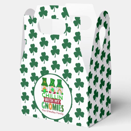 Funny Chillin met mijn Gnomies St Patricks Day Bedankdoosjes (Geopend)