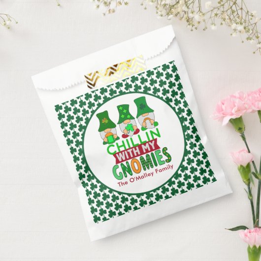 Funny Chillin met mijn Gnomies St Patricks Day Bedankzakje (Gezegeld)