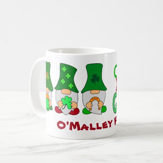 Funny Chillin met mijn Gnomies St Patricks Day Koffiemok (Voorkant links)