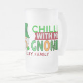Funny Chillin met mijn Gnomies St Patricks Day Matglas Bierpul (Voorkant rechts)