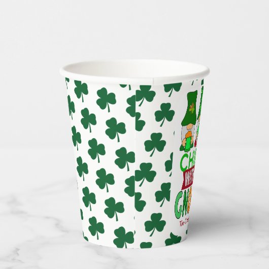Funny Chillin met mijn Gnomies St Patricks Day Papieren Bekers (Rechts)