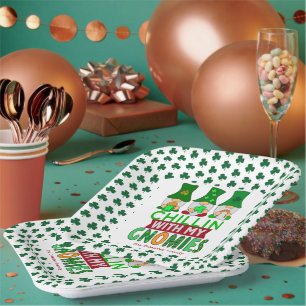 Funny Chillin met mijn Gnomies St Patricks Day Papieren Bordje