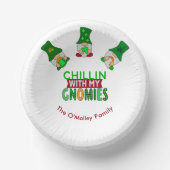 Funny Chillin met mijn Gnomies St Patricks Day Papieren Kommen (Voorkant)