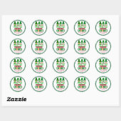 Funny Chillin met mijn Gnomies St Patricks Day Ronde Sticker (Vel)