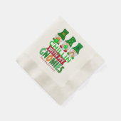 Funny Chillin met mijn Gnomies St Patricks Day Servet (Hoek)