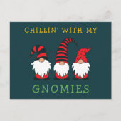 Funny Chillin met mijn kerstBriefkaart voor Gnomen Briefkaart (Voorkant)