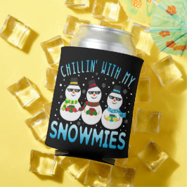 Funny Chillin met mijn Snowmies kerst Blikjeskoeler