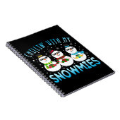 Funny Chillin met mijn Snowmies kerst Notitieboek (Rechterzijde)