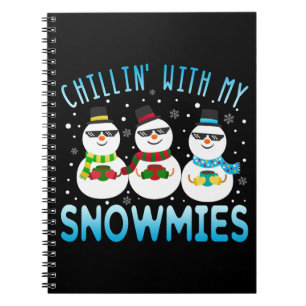 Funny Chillin met mijn Snowmies kerst Notitieboek