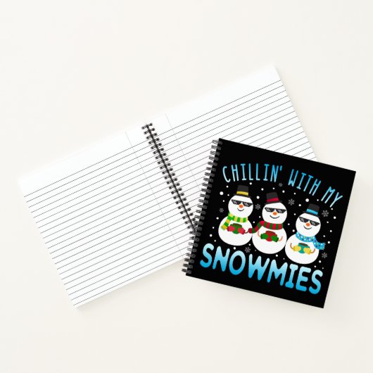 Funny Chillin met mijn Snowmies kerst Notitieboek (Binnen)