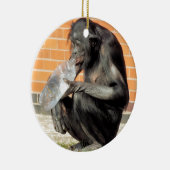 FUNNY CHIMPANZEE KERAMISCH ORNAMENT (Rechts)
