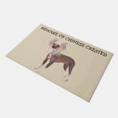 Funny Chinese Crested Hondenras House Deurmat (Schuin)