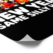 Funny Chinese Lunar New Year Same Silly Horse Dabb Poster (Hoek)