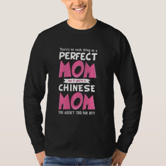 Funny Chinese mam Phrase-moeder geboren in China T-shirt