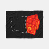 Funny Chinese New Year Fake Cket Red Envelopes Luc Fleece Deken (Voorkant (Horizontaal))