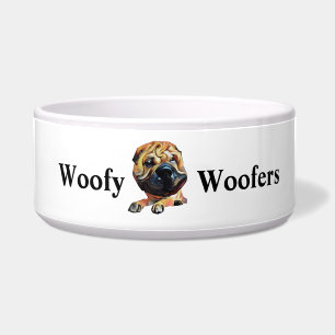 Funny Chinese Shar Pei Dog Bowl Voerbakje