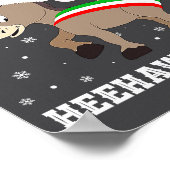 Funny Chingedy Ching Hee Haw Santa Merry Christmas Poster (Hoek)