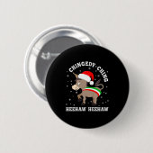 Funny Chingedy Ching Hee Haw Santa Merry Christmas Ronde Button 5,7 Cm (Voorkant /achterkant)