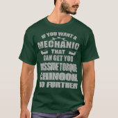 Funny Chinook Mechanic Helicopter Diesel Engine T-shirt (Voorkant)