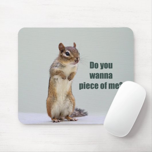 Funny Chipmunk Afbeelding Muismat (Met muis)