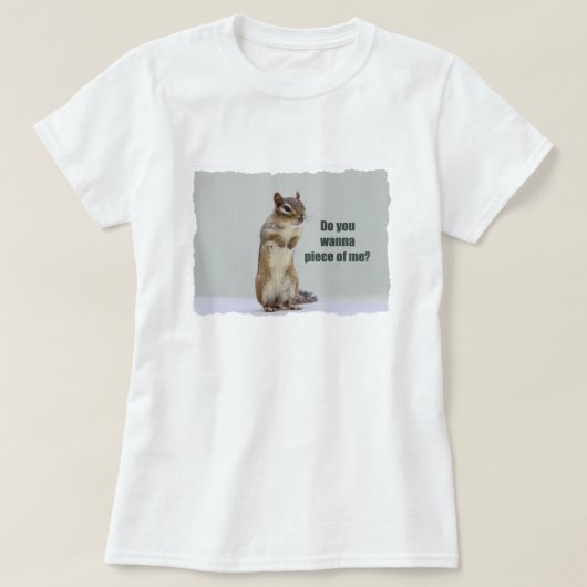 Funny Chipmunk Afbeelding T-shirt (Design voorkant)