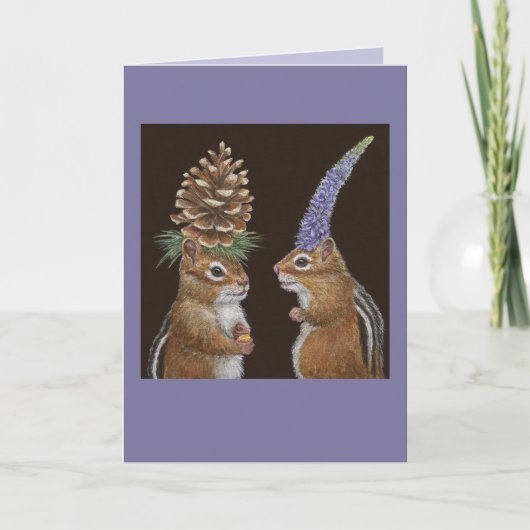 Funny chipmunk card kaart (Voorkant)