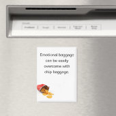 Funny Chips Emotional Baggage Refrigerator Magneet (Insitu (Vaatwasser))