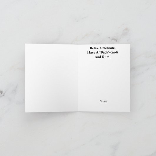 Funny Chiropractic Birthday Card Kaart (Binnen)