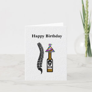 Funny Chiropractic Birthday Card Kaart