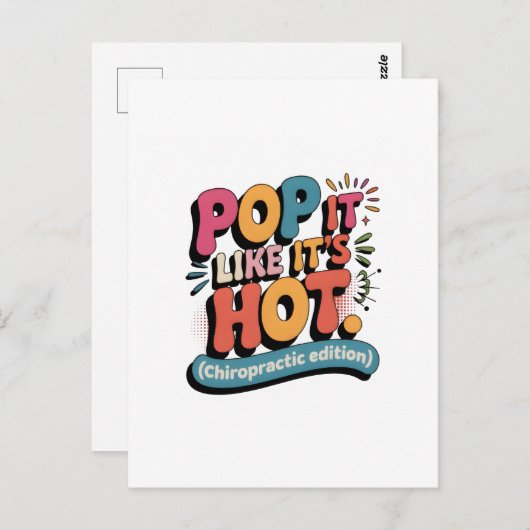 Funny Chiropractic Quote for Spine Health Lovers Briefkaart (Voorkant / Achterkant)