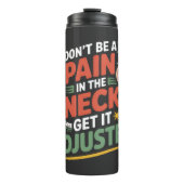 Funny Chiropractic Spine Care Quote Thermosbeker (Voorkant)