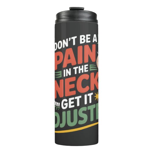 Funny Chiropractic Spine Care Quote Thermosbeker (Voorkant)