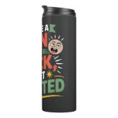 Funny Chiropractic Spine Care Quote Thermosbeker (Geroteerd rechts)