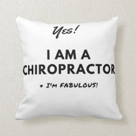 Funny Chiropractor Bold Black and White Cute Kussen