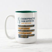 Funny Chiropractor Gag Tweekleurige Koffiemok (Links)