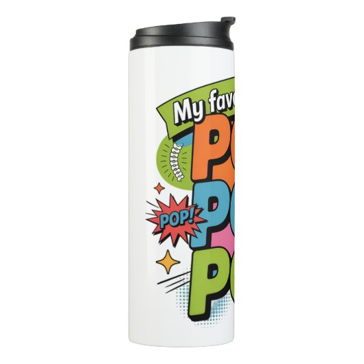 Funny Chiropractor Pop Sound Gift Thermosbeker (Gedraaid links)